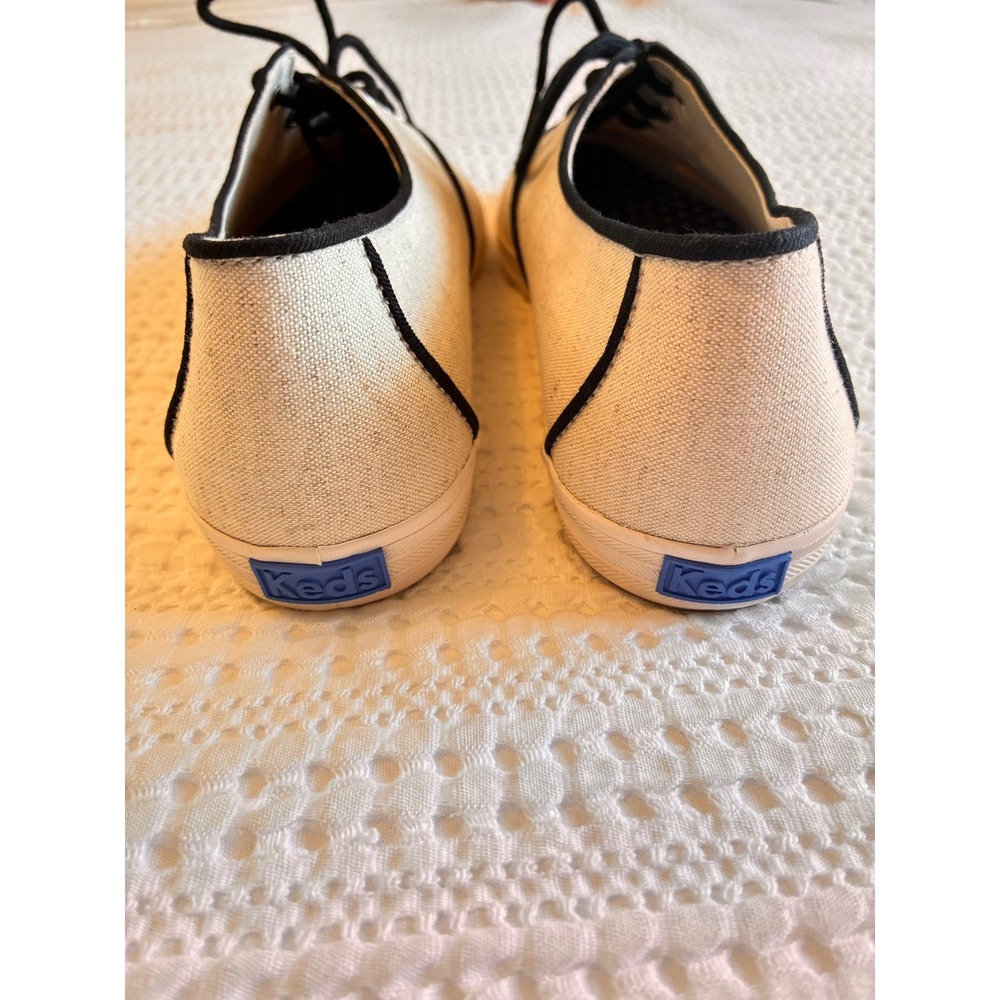 Keds Sneakers Champion Point Low Wave Canvas Lace-Up Tan  Pointed Casual Flat 9M - Picture 10 of 12